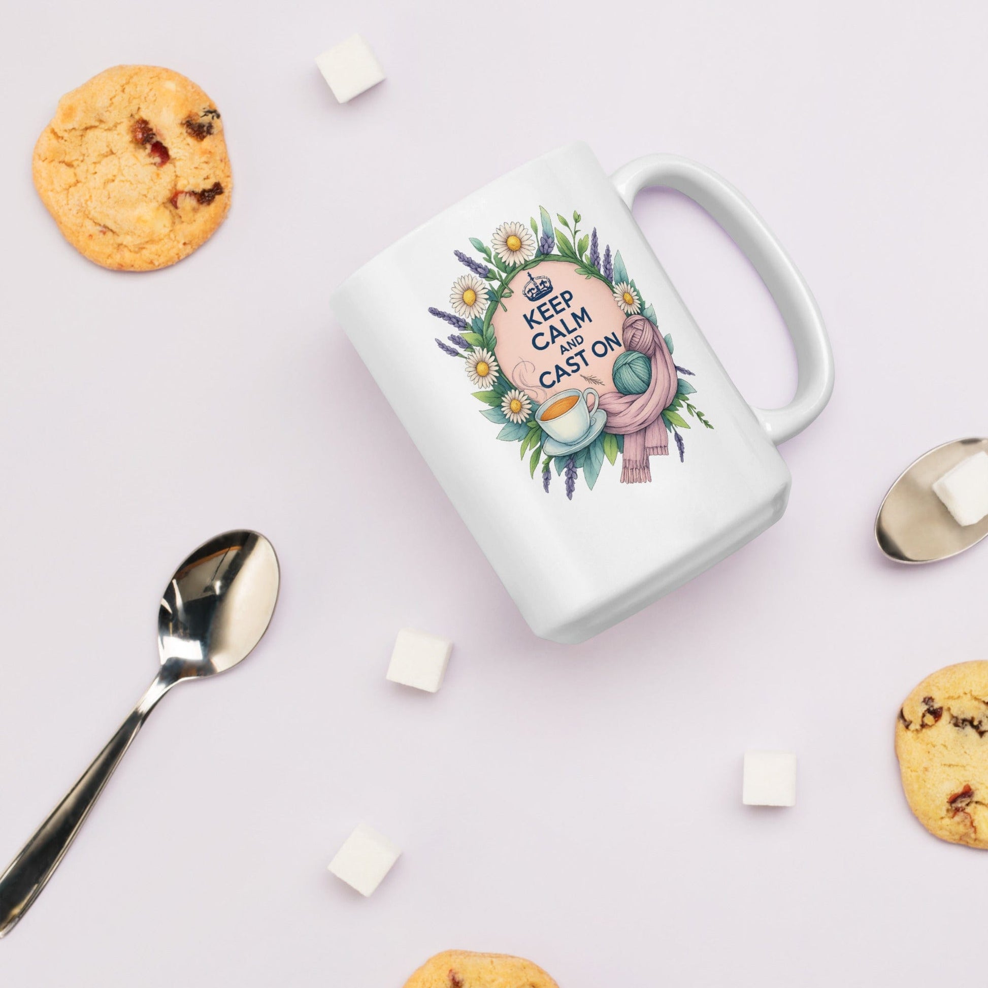 Keep Calm and Cast On Mug