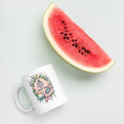 Keep Calm and Cast On Mug