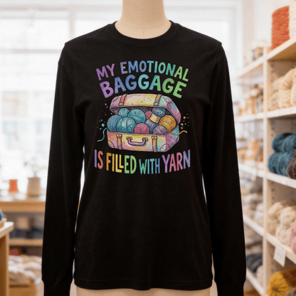 Emotional Baggage Long Sleeve Tee Black / S