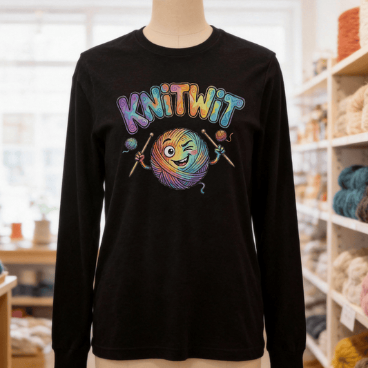 Knitwit Long Sleeve Tee Black / S