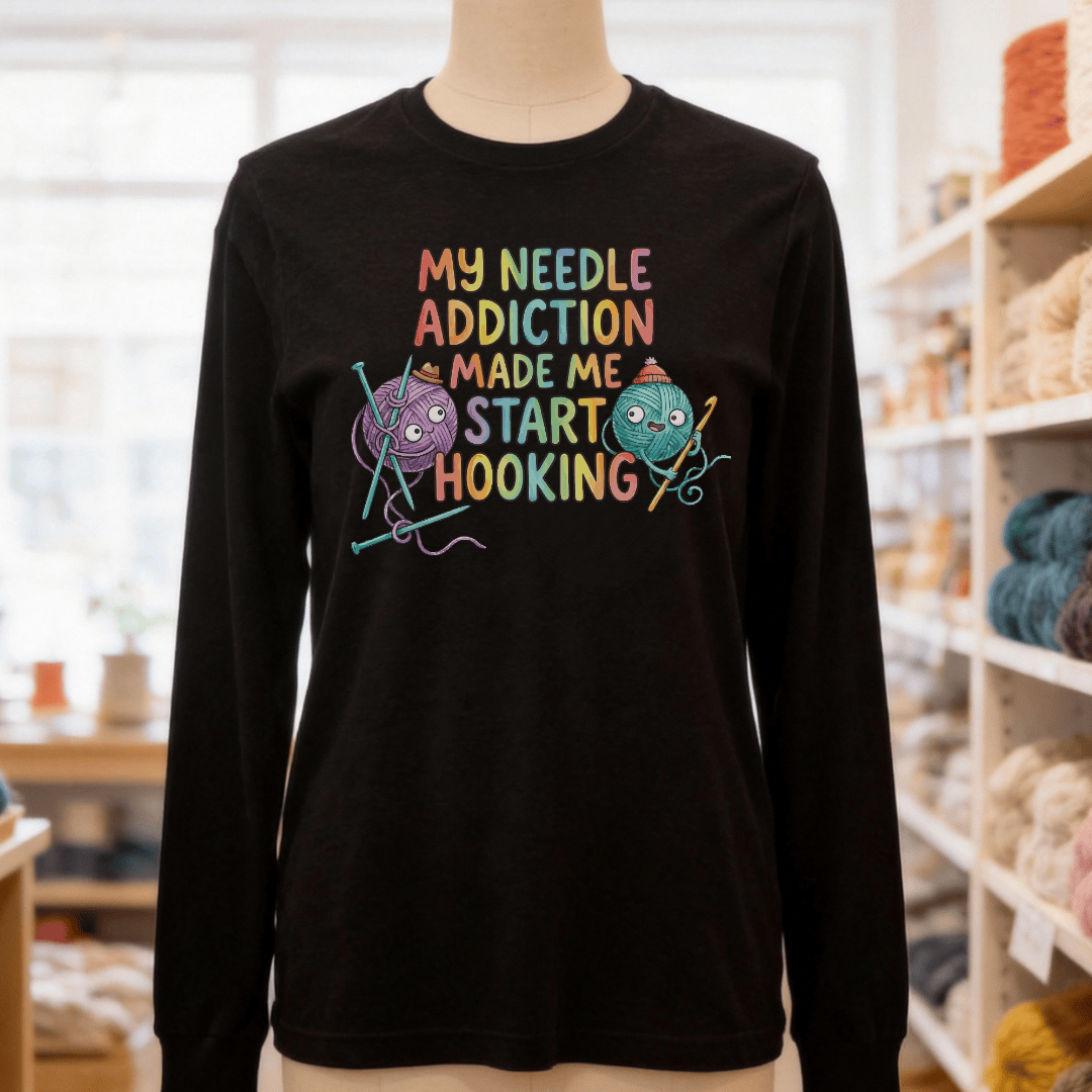 My Needle Addiction Long Sleeve Tee Black / S