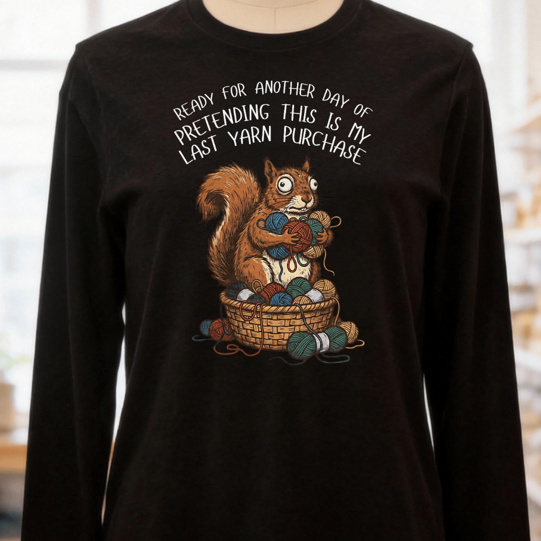 Ready For Another Day Long Sleeve Tee Black / S