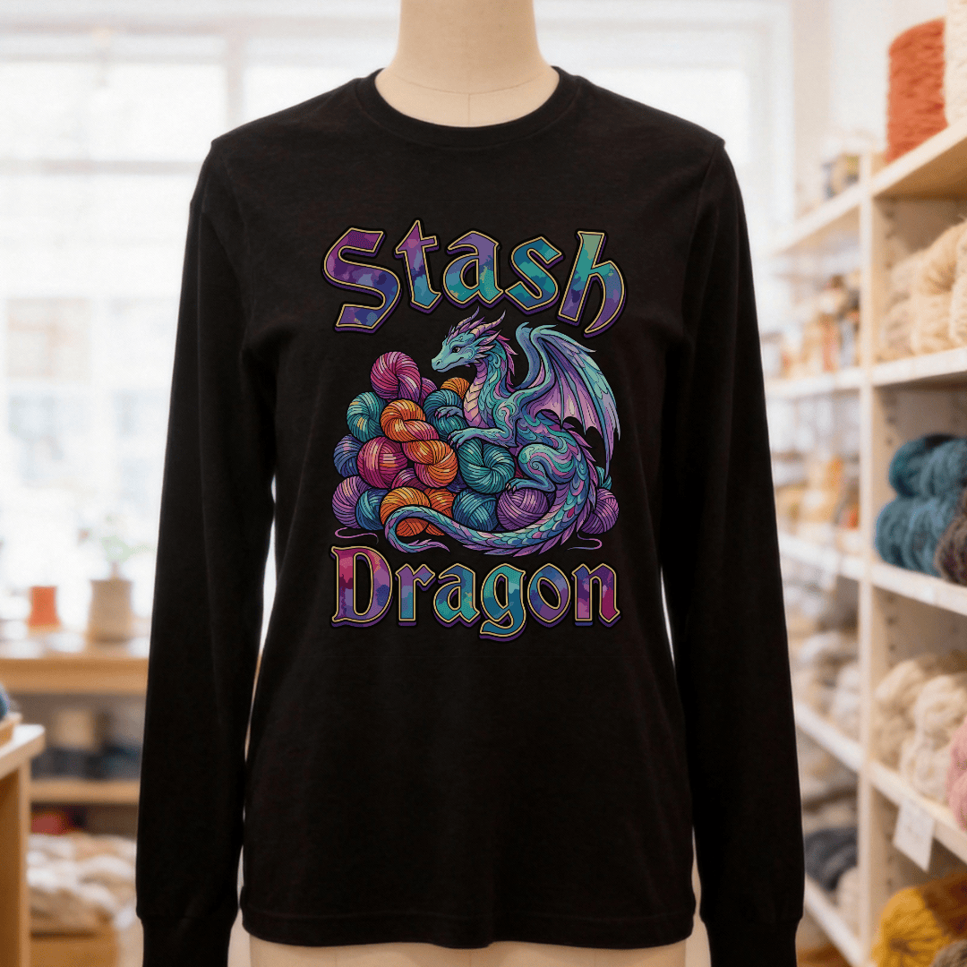 Stash Dragon Long Sleeve Tee Black / S