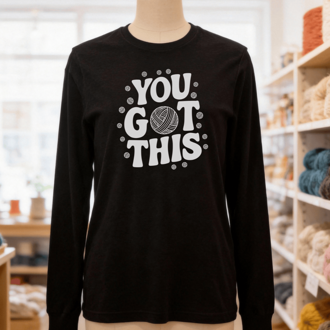 You Got This Long Sleeve Tee Black / S