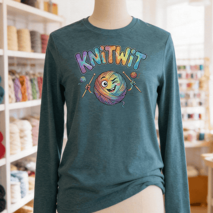 Knitwit Long Sleeve Tee Deep Teal / S