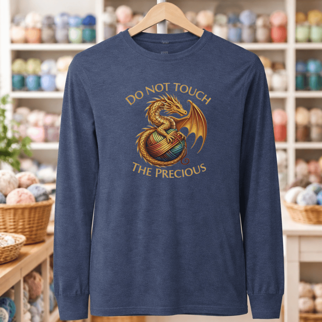 Do not touch the precious Long Sleeve Tee Heather Navy / S