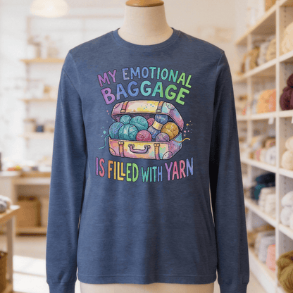 Emotional Baggage Long Sleeve Tee Navy / S