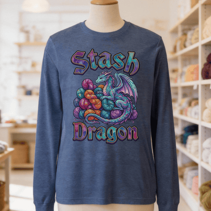 Stash Dragon Long Sleeve Tee Navy / S