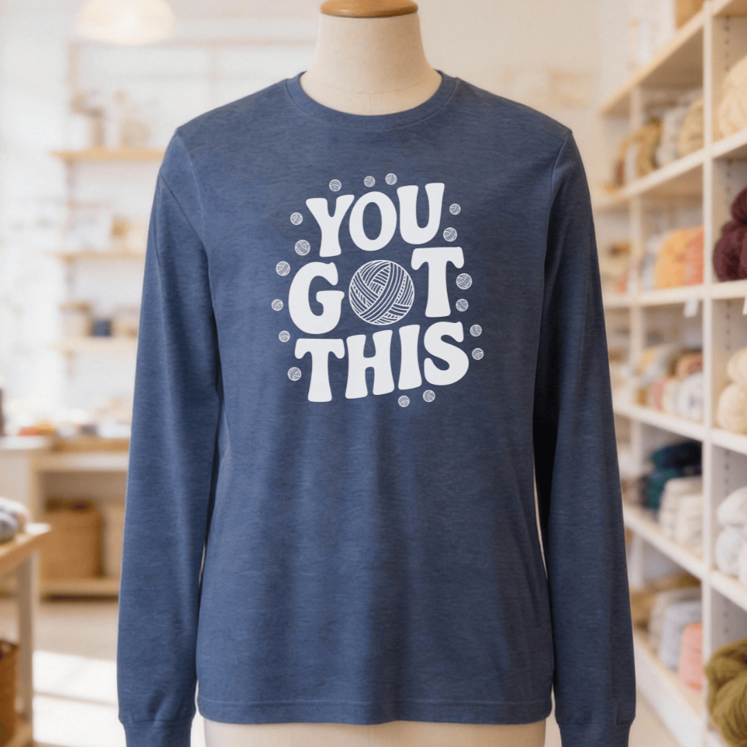 You Got This Long Sleeve Tee Navy / S