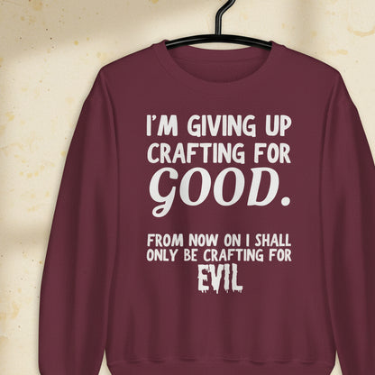 Crafting for Good Sweatshirt Maroon / S