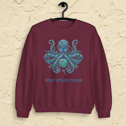 Deep Stash Divers Sweatshirt Maroon / S