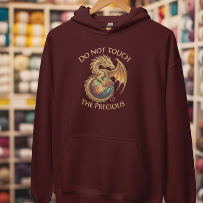 Do Not Touch Hoodie Maroon / S