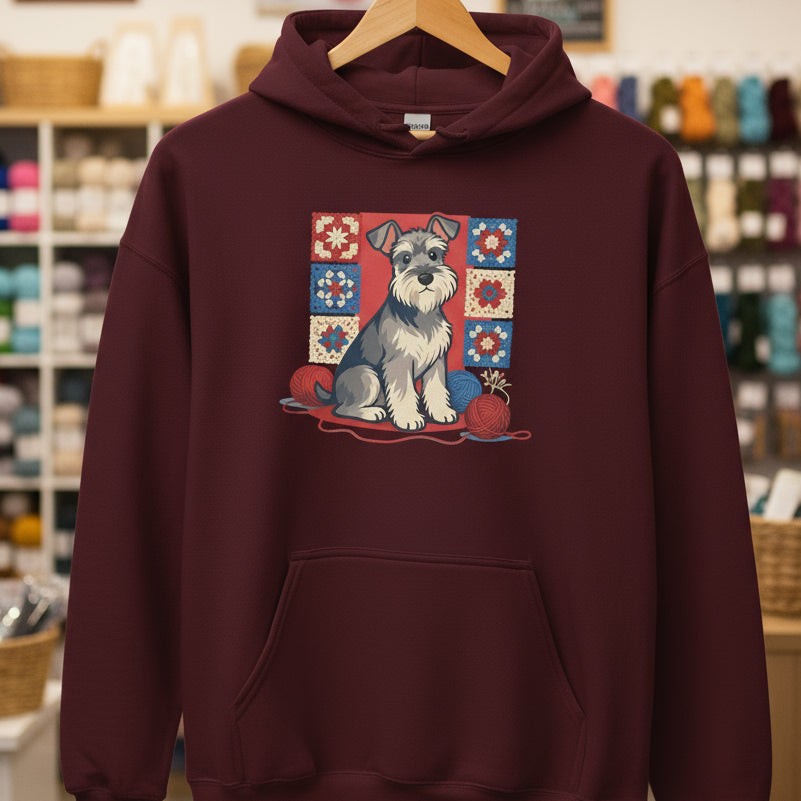 Dogs & Yarn Hoodie Maroon / S