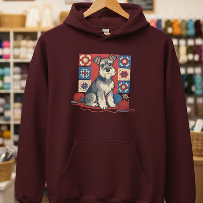 Dogs & Yarn Hoodie Maroon / S