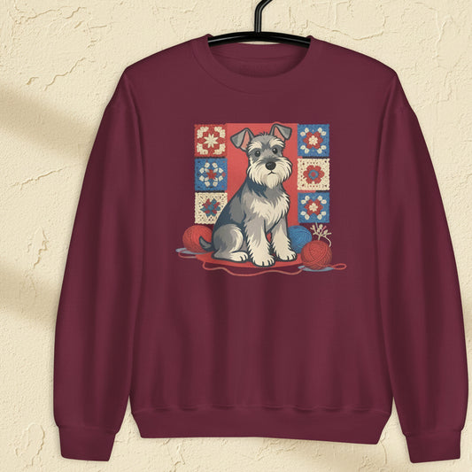 Dogs & Yarn Sweatshirt Maroon / S