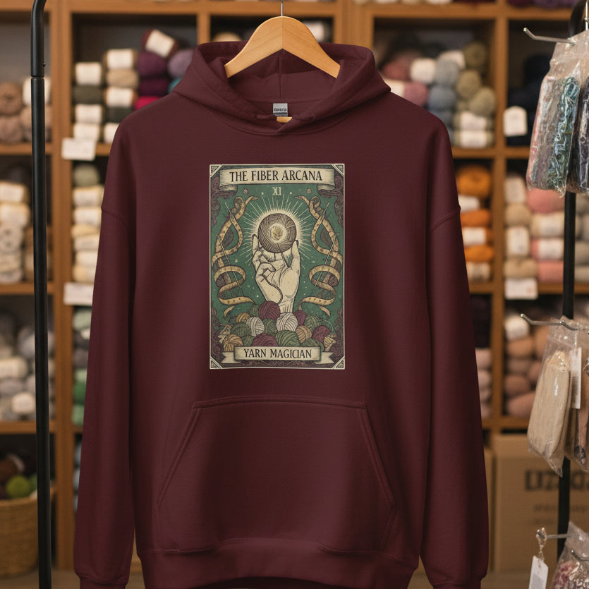 Fiber Arcana Hoodie Maroon / S