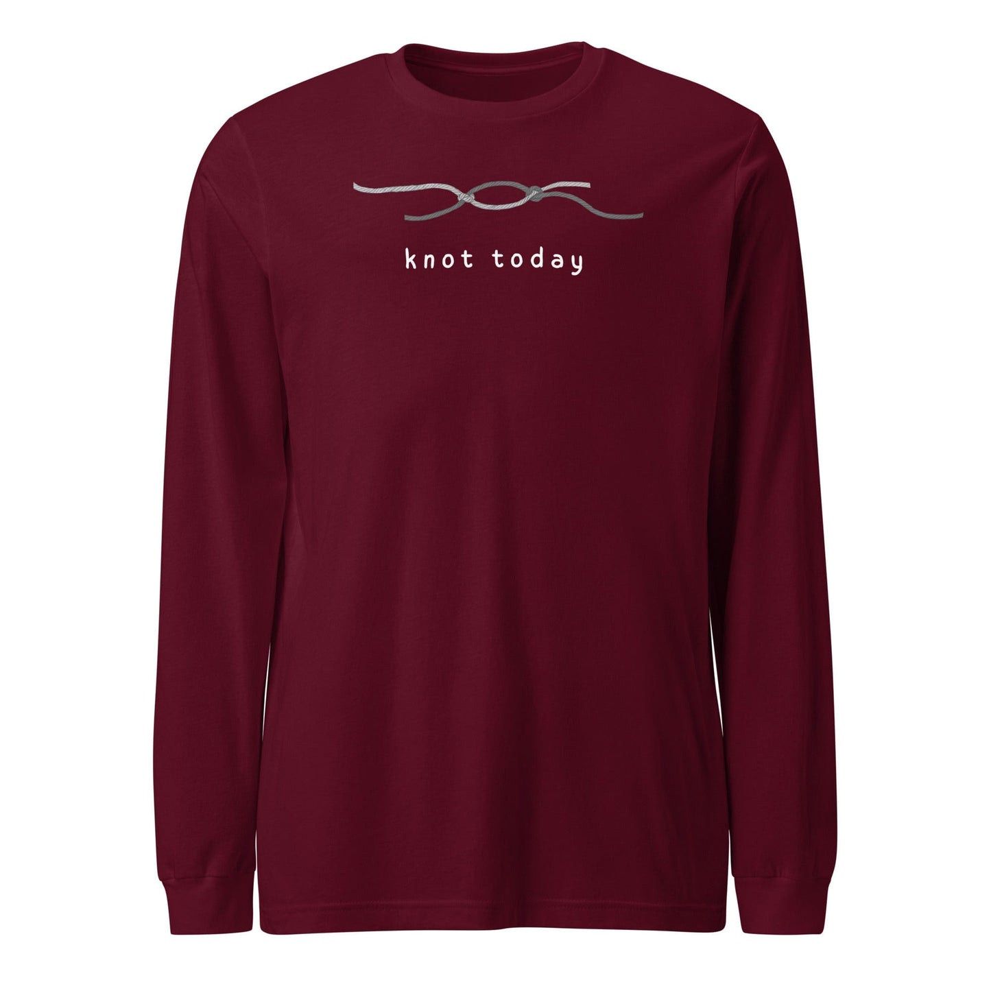 Knot Today Long Sleeve Tee Maroon / S