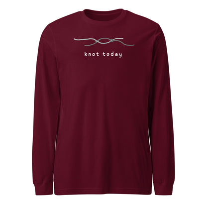 Knot Today Long Sleeve Tee Maroon / S