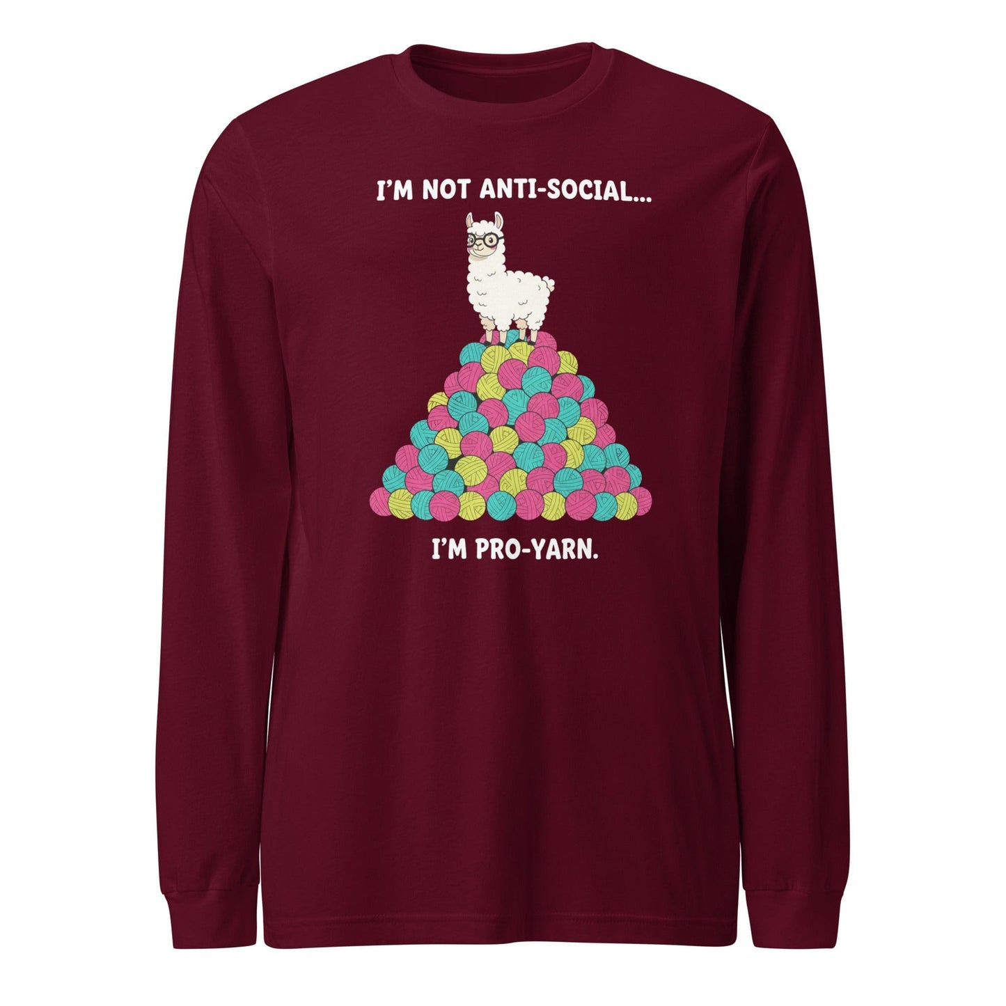 Pro Yarn Long Sleeve Tee Maroon / S