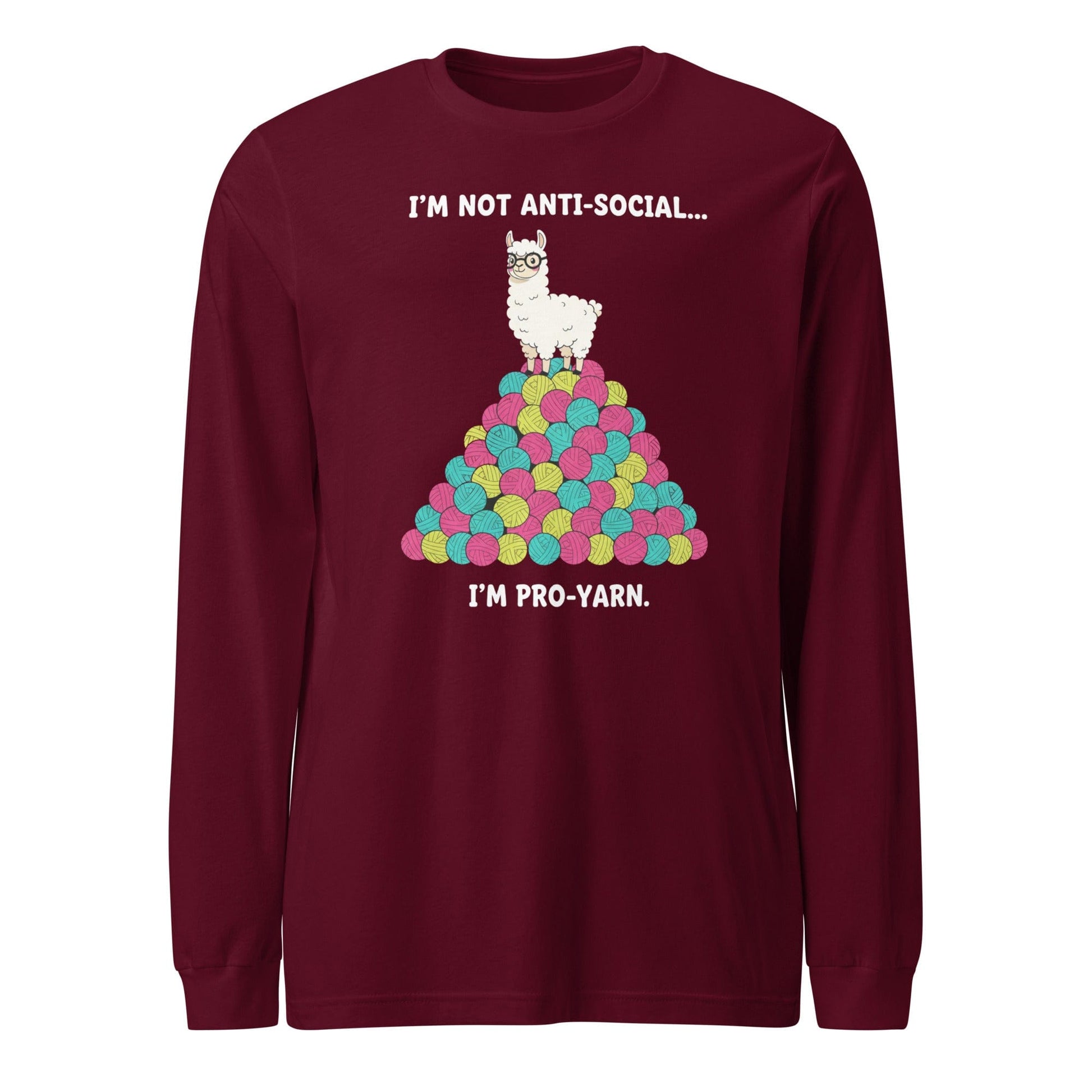 Pro Yarn Long Sleeve Tee Maroon / S