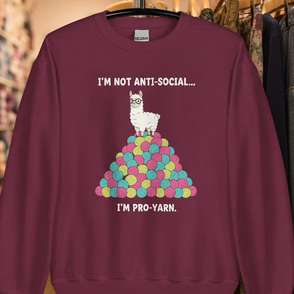 Pro Yarn Sweatshirt Maroon / S