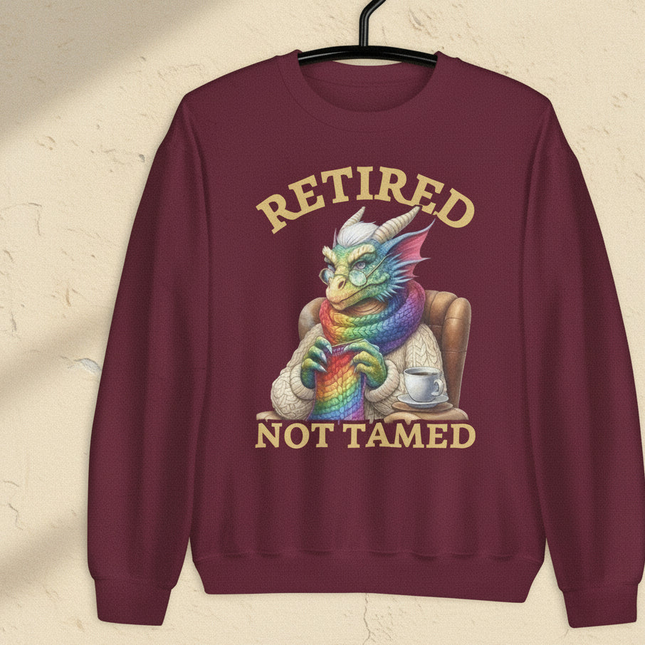 Retired Not Tamed Sweatshirt Maroon / S