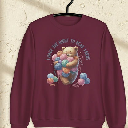 Right to Bear Yarns Sweatshirt Maroon / S