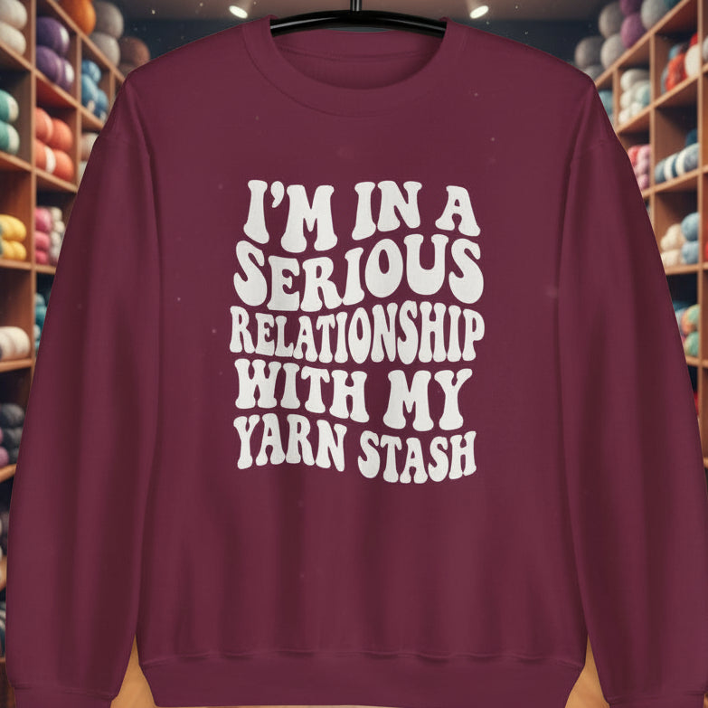 Serious Relationship Sweatshirt Maroon / S