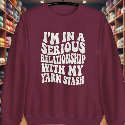 Serious Relationship Sweatshirt Maroon / S