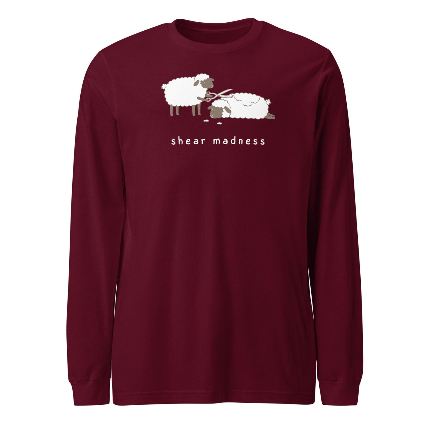 Shear Madness Long Sleeve Tee Maroon / S