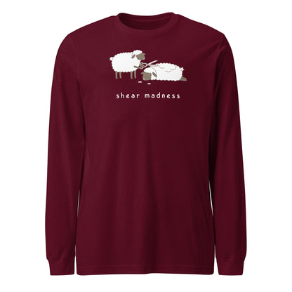 Shear Madness Long Sleeve Tee Maroon / S
