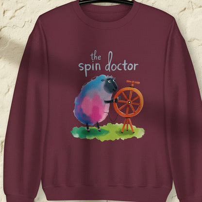 The Spin Doctor Sweatshirt Maroon / S