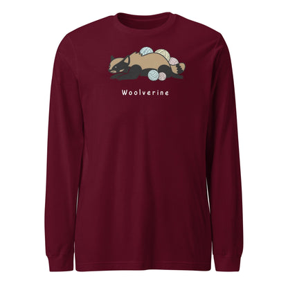 Woolverine Long Sleeve Tee Maroon / S