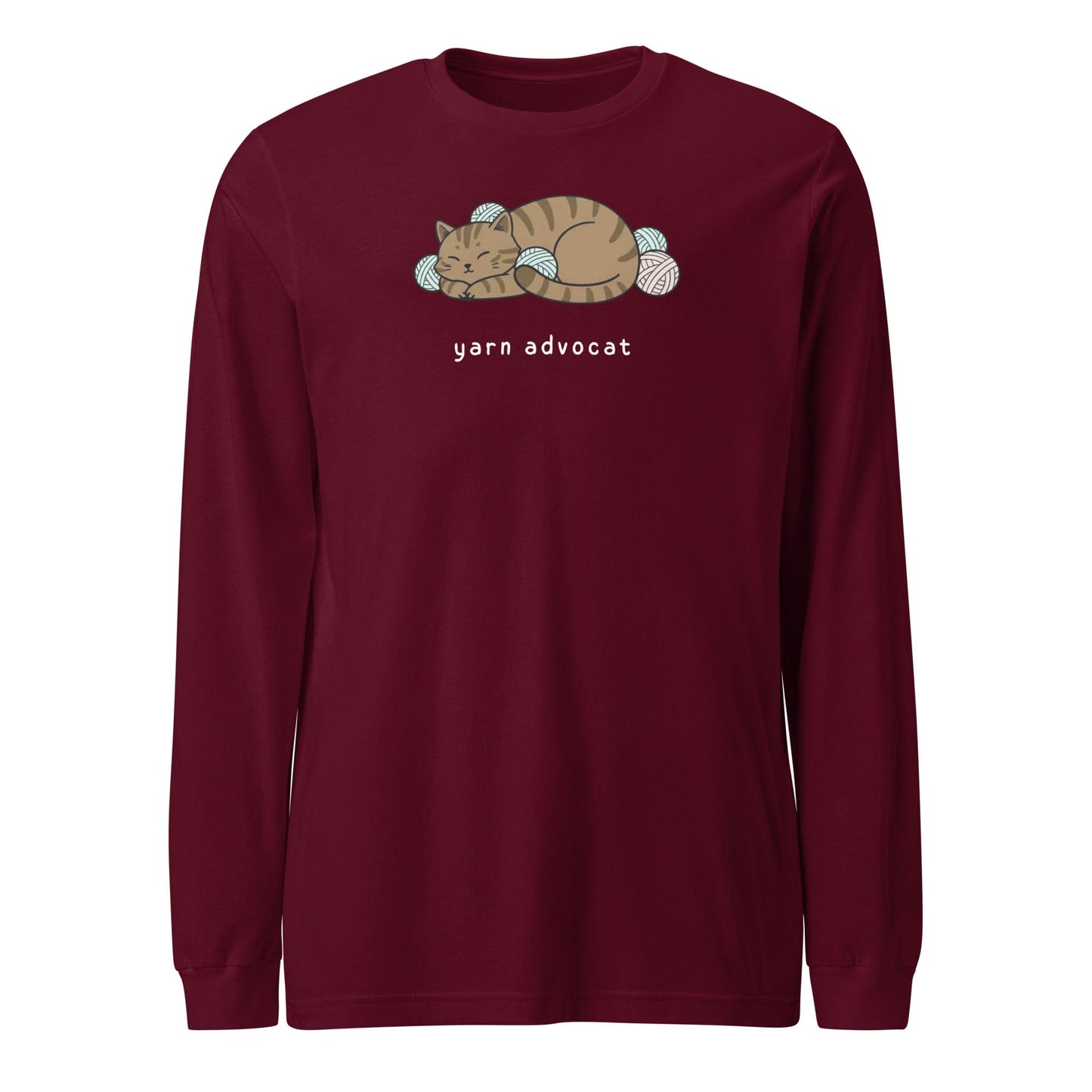 Yarn Advocat Long Sleeve Tee Maroon / S