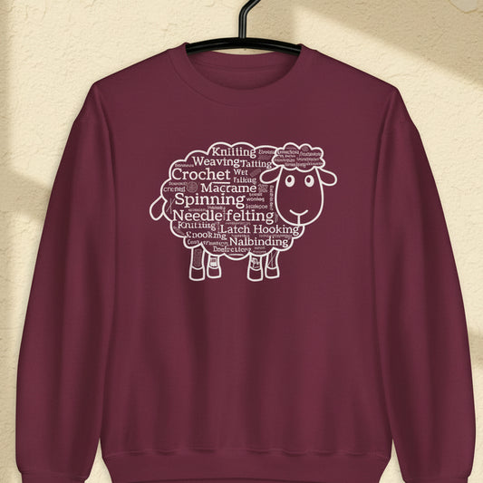 Yarn Cloud Sweatshirt Maroon / S