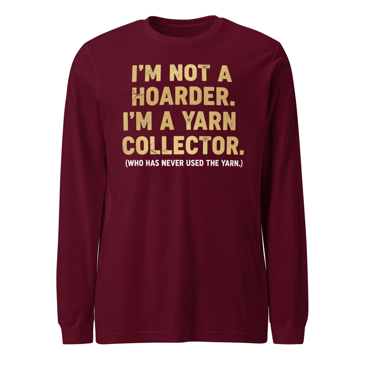 Yarn Collector Long Sleeve Tee Maroon / S