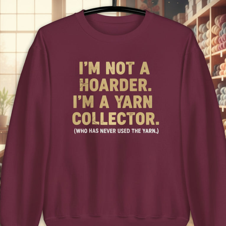 Yarn Collector Sweatshirt Maroon / S