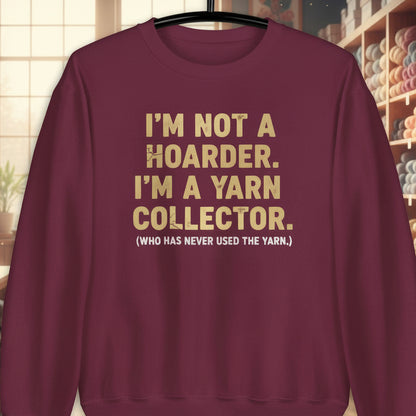 Yarn Collector Sweatshirt Maroon / S
