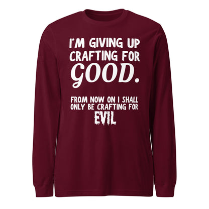 Crafting for Good Long Sleeve Tee Maroon / XS