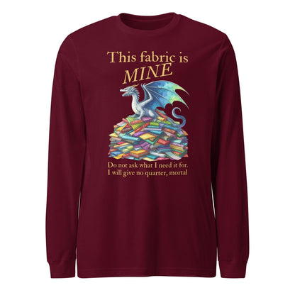 Fabric Dragon Hoarder Long Sleeve Tee Maroon / XS