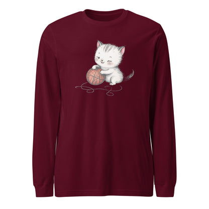 Soft Kitty Long Sleeve Tee Maroon / XS