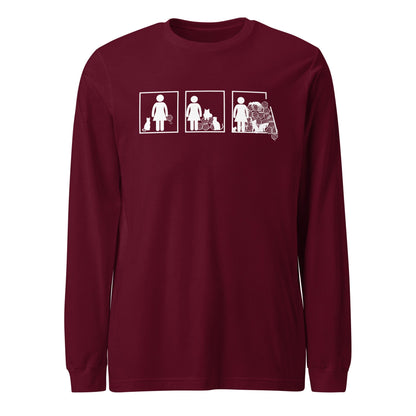 The Inevitable Escalation Long Sleeve Tee Maroon / XS