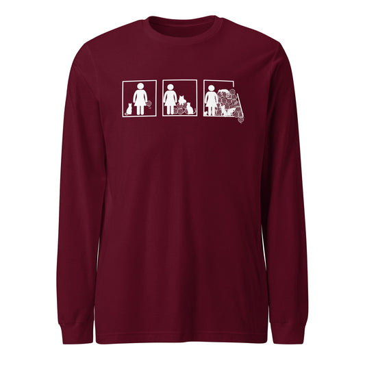 The Inevitable Escalation Long Sleeve Tee Maroon / XS