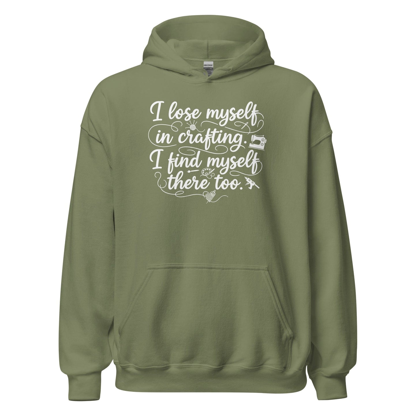 Find Myself Hoodie Military Green / S
