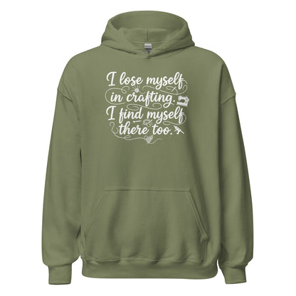 Find Myself Hoodie Military Green / S