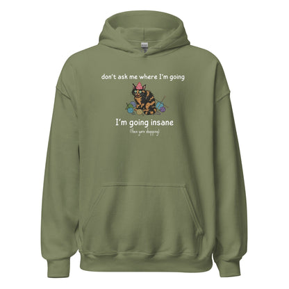 Going Insane Hoodie Military Green / S
