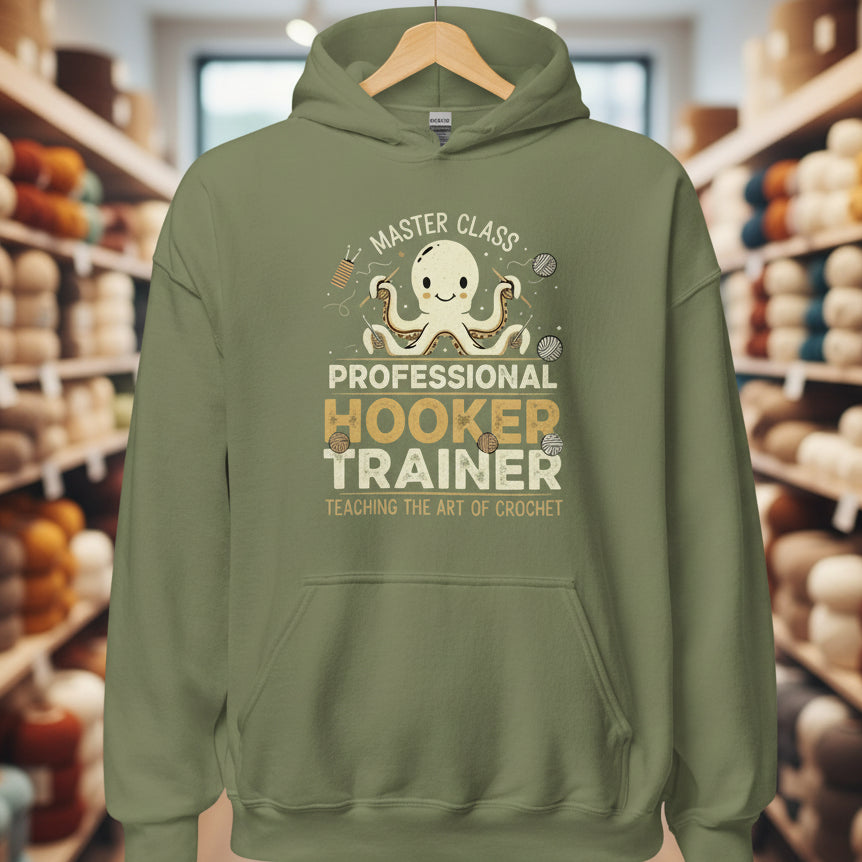 Hooker Trainer Hoodie Military Green / S