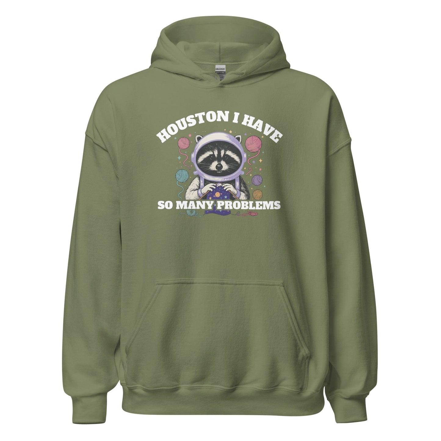 Houston Hoodie Military Green / S