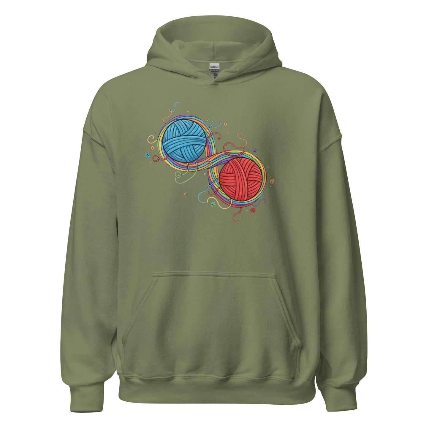 Infinity Yarn Hoodie Military Green / S