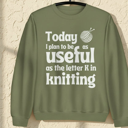 K in Knitting Sweatshirt Military Green / S